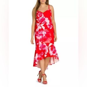 City Chic Tango Floral High Low Dress
